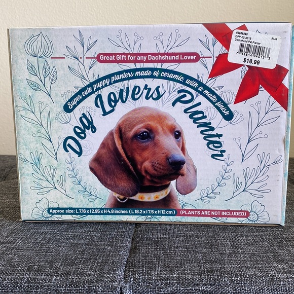 NWT! Dog Lovers Planter - Dachshund - Picture 3 of 3